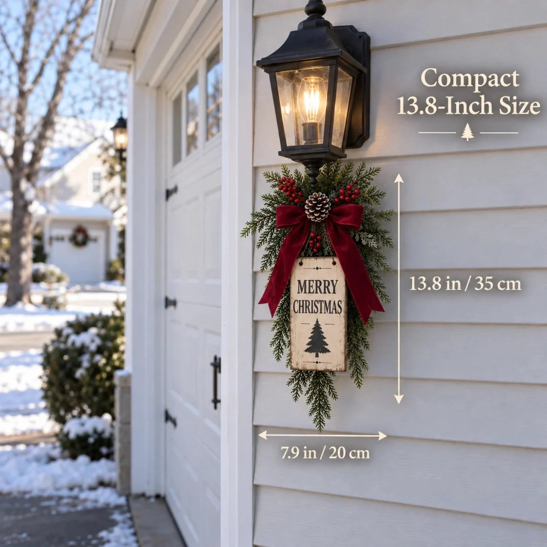 🔥HOT SALE🔥Vintage Merry Christmas Lantern Swag