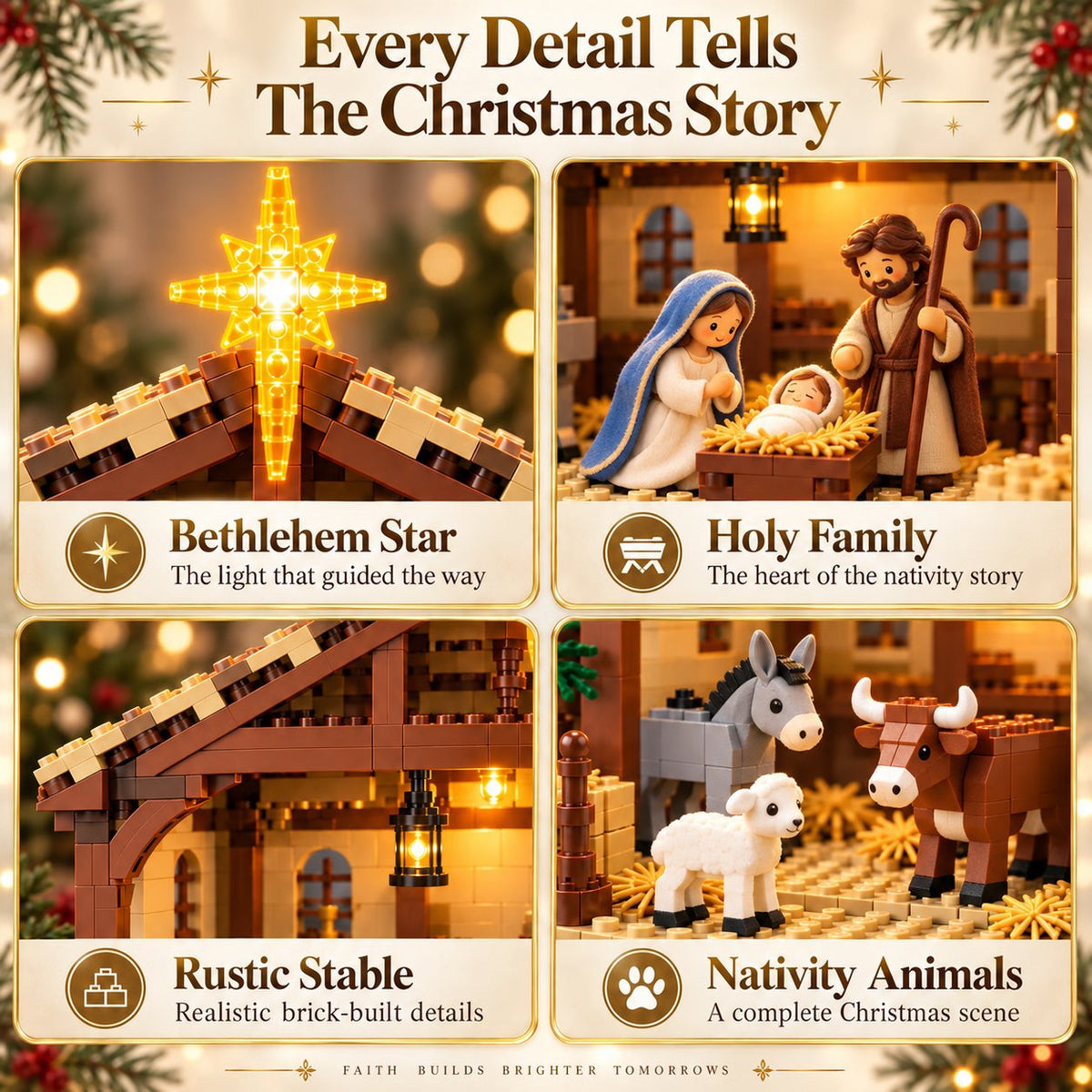 🌟The Nativity Story Building Block Set