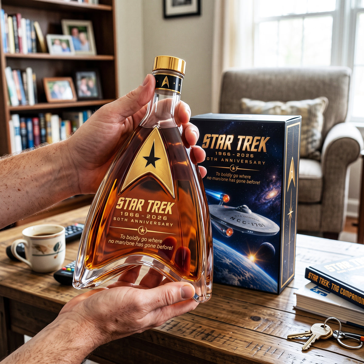 Star Trek 1966–2026 60th Anniversary Whiskey Bottle