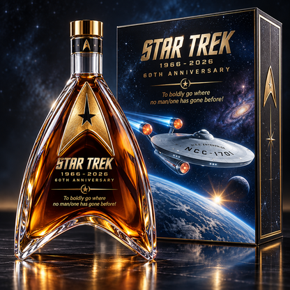 Star Trek 1966–2026 60th Anniversary Whiskey Bottle