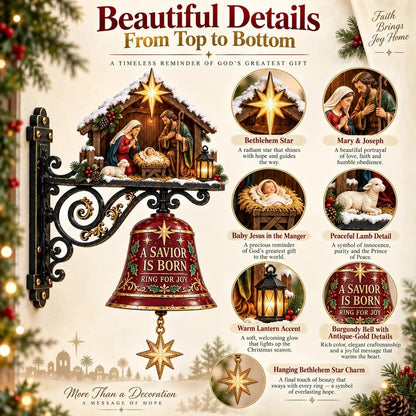 ✨ Jesus Nativity Christmas Door Bell - Welcome Christmas With The Story Of Jesus
