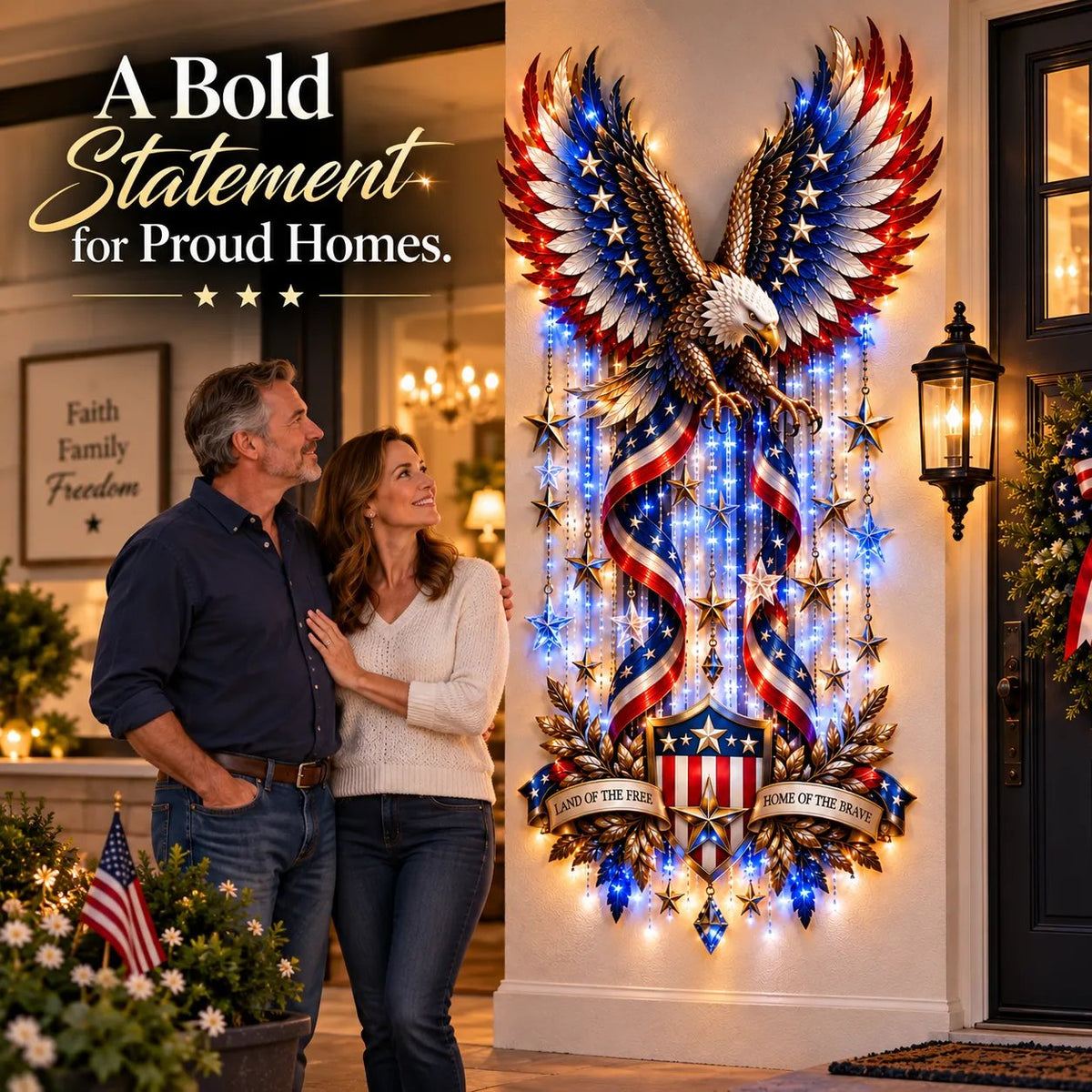 🦅American Glory Cascade™ - Let Freedom Light Your Home🏠