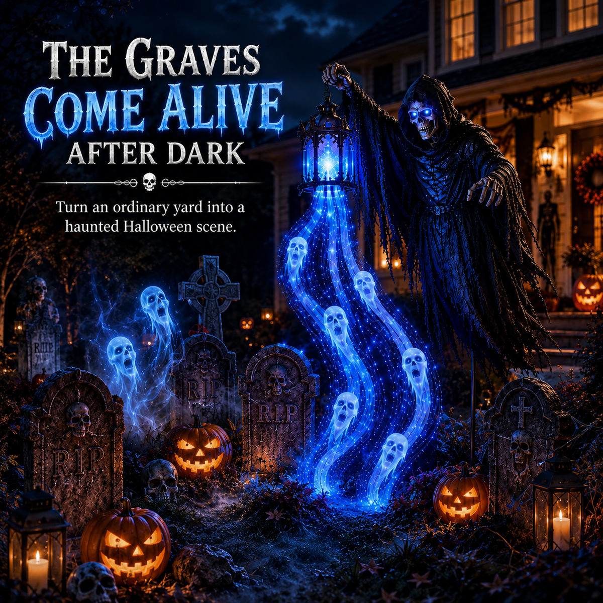🔥70% OFF TODAY 🎁Animated Halloween Garden Light collection