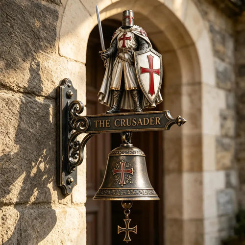 ⚔️ Crusader Knight Wall Mounted Door Bell🛡️