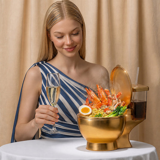 Toilet Shaped Ramen Bowl