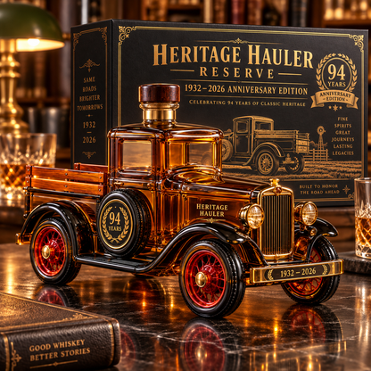🚚 Heritage Hauler Reserve – 94th Anniversary Vintage Truck Whiskey Decanter (1932–2026) | Collector's Edition Gift