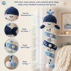 🌊Sea-animal themed crochet hanging kit (spiral) for beginners | Complete kit with all tools and step-by-step guide included💕