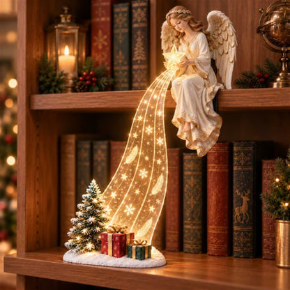 🎅✨Christmas Shelf Sitter Figurine With Light Curtain Decor