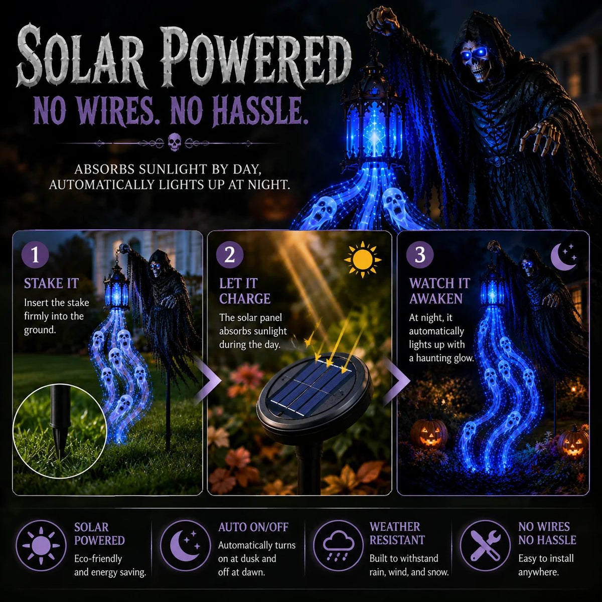 🔥70% OFF TODAY 🎁Animated Halloween Garden Light collection
