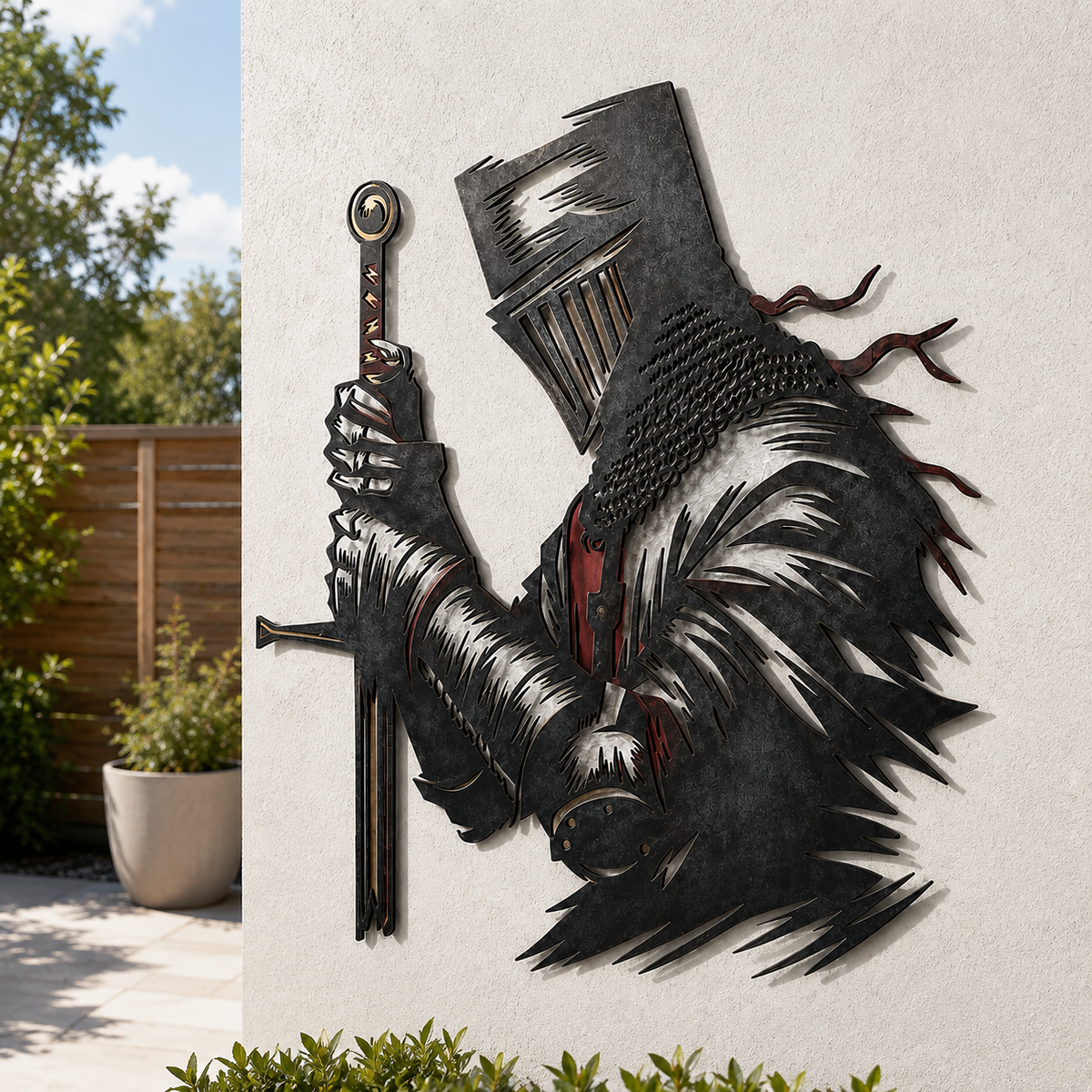 Medieval Knight Metal Wall Decor