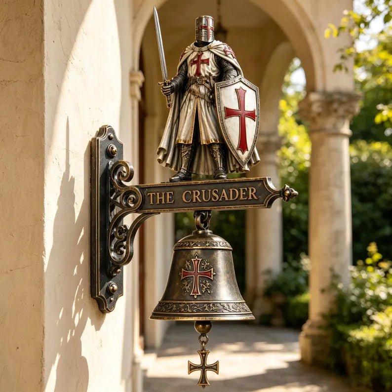 ⚔️ Crusader Knight Wall Mounted Door Bell🛡️