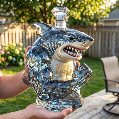 Shark Power Whisky Bottle