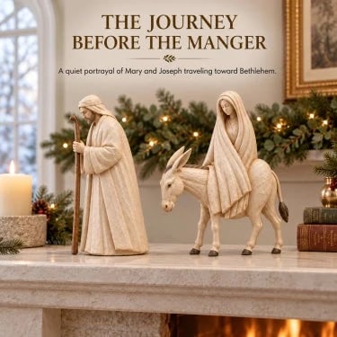 🚶 🌟 Journey to Bethlehem Nativity Figurine Set