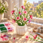 ⏳ Last Day 49% OFF –🌼✨DIY Beaded Wildflower Bouquet Kit – Handmade Crystal Flower Craft Set🌸✨