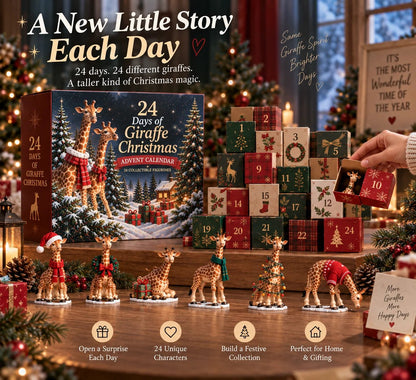 🦒 24 Days of Giraffe Christmas — 24 Unique Holiday Characters