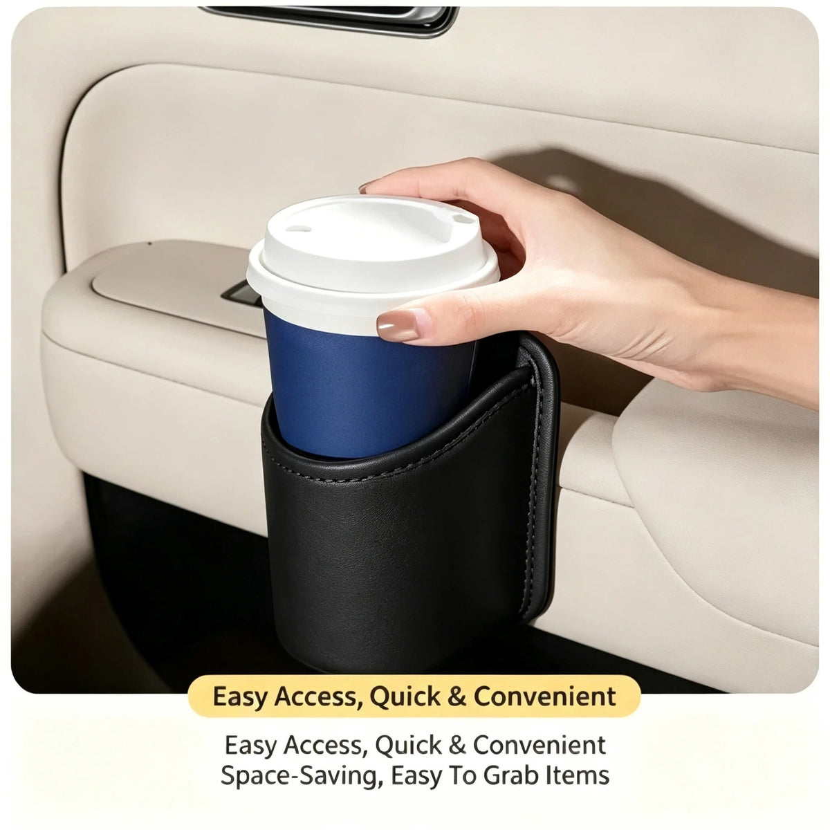 ✨Last Day 50% OFF - Car Cup Holder Accessory, Multi-Purpose Drink & Water Bottle Storage Pouch