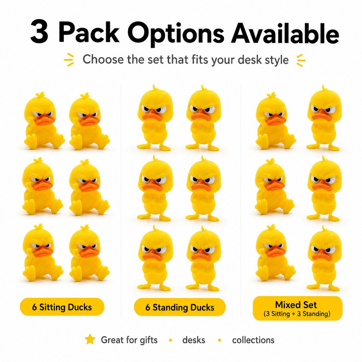 🔥🎁😠 Angry Duck Desk Figurine — Add a Tiny Attitude to Your Space! 🐥