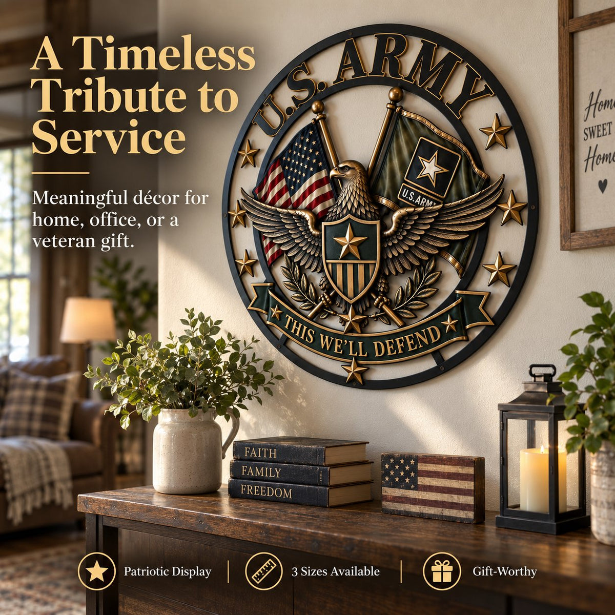 U.S. Army Tribute Wall Decor