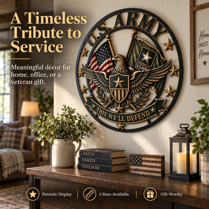 U.S. Army Tribute Wall Decor