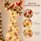🔥🎁🐦 Cardinal Blessing Cascade Wall Light – Glowing Red Bird & Starlight Wall Décor