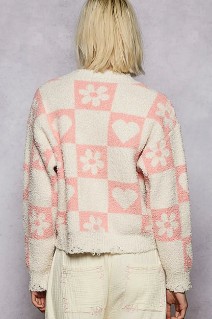 Oversized Plaid Fleece Shacket