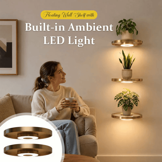 Illuminated Floating Corner Shelf ✨ Turn Empty Corners Into Glowing Showpieces