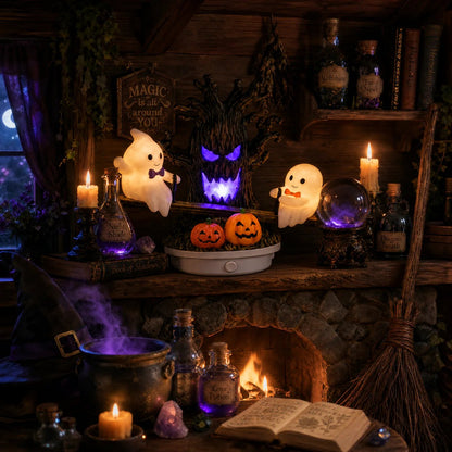 🔥HOT SALE 49% OFF🎃👻Animated Seesaw Ghost Plug In LED Night Light
