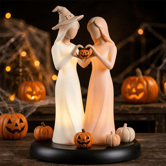 🔥Hot Sale 49% OFF - 🥰✨Light-Up Ghost Sisters Figurine