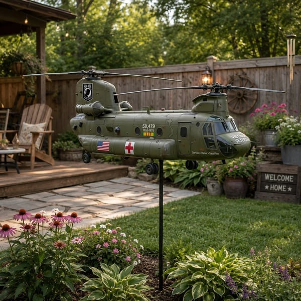 🔥Limited Time Promotion 50% OFF🔥 🎖️Vietnam Veteran UH-1 Helicopter Wind Spinner