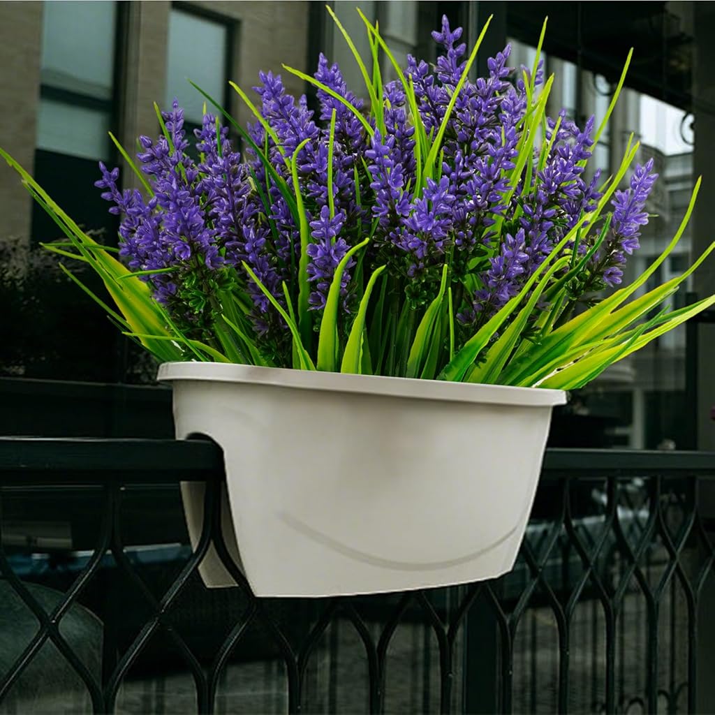 Charming UV Resistant Artificial Lavender - Outdoor & Indoor Plastic Faux Lavender Decor