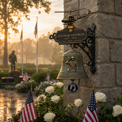 🔔 Last Day Promo: 50% OFF -Vietnam Veteran Tribute Wall Bell