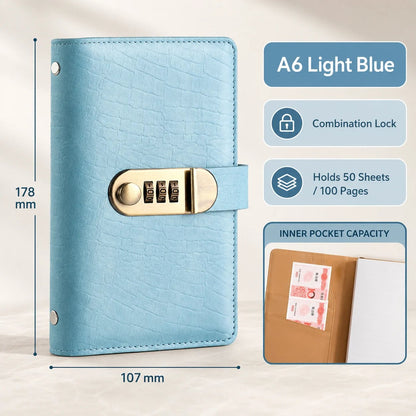 🔥 Last Day 50 % OFF– Lockable A6 Savings Notebook with 3-Digit Combination Lock 💰