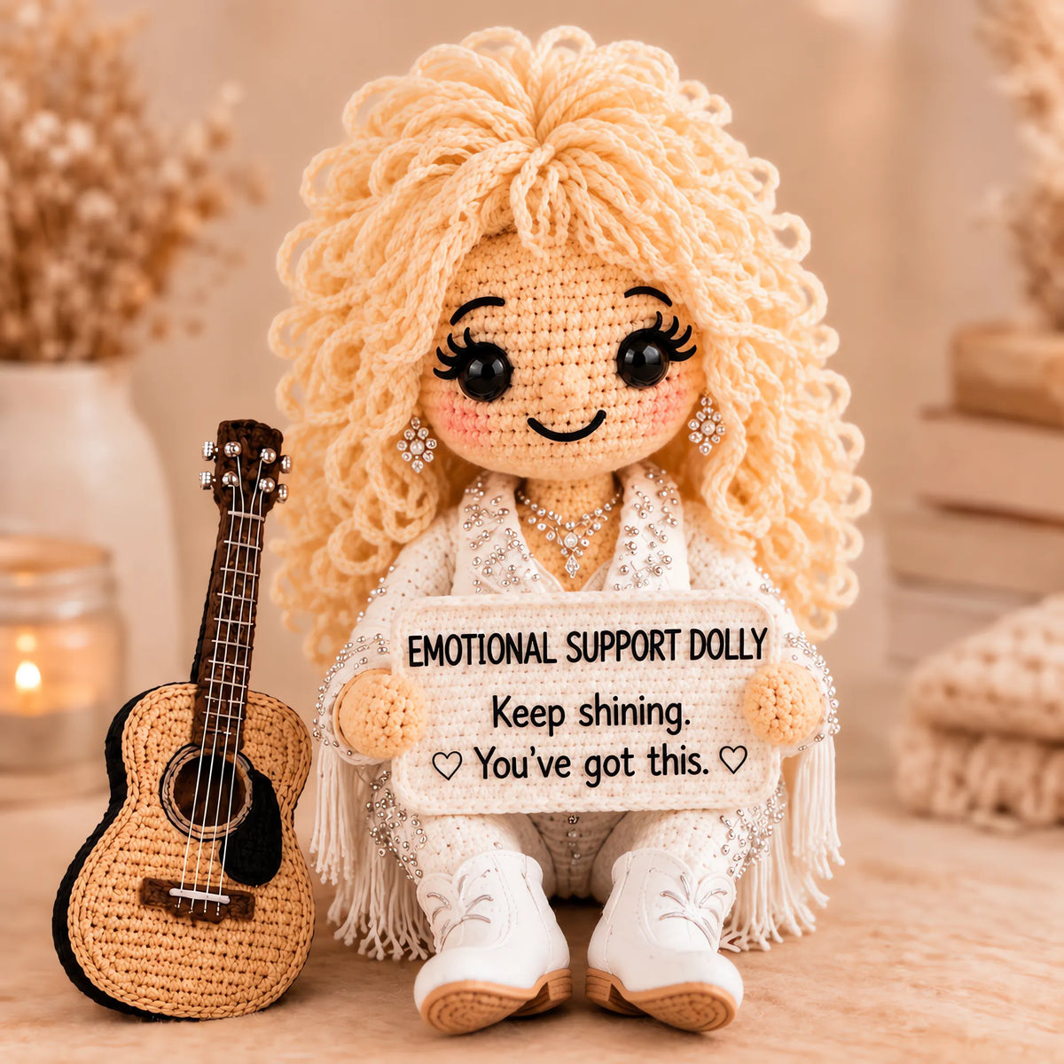 ⏳ Last Day 49% OFF – ❤️ Emotional Support Handmade Crochet Doll | 3 Heartwarming Styles with Encouraging Message Cards for Friendship, Comfort & Meaningful Gifts 🧶