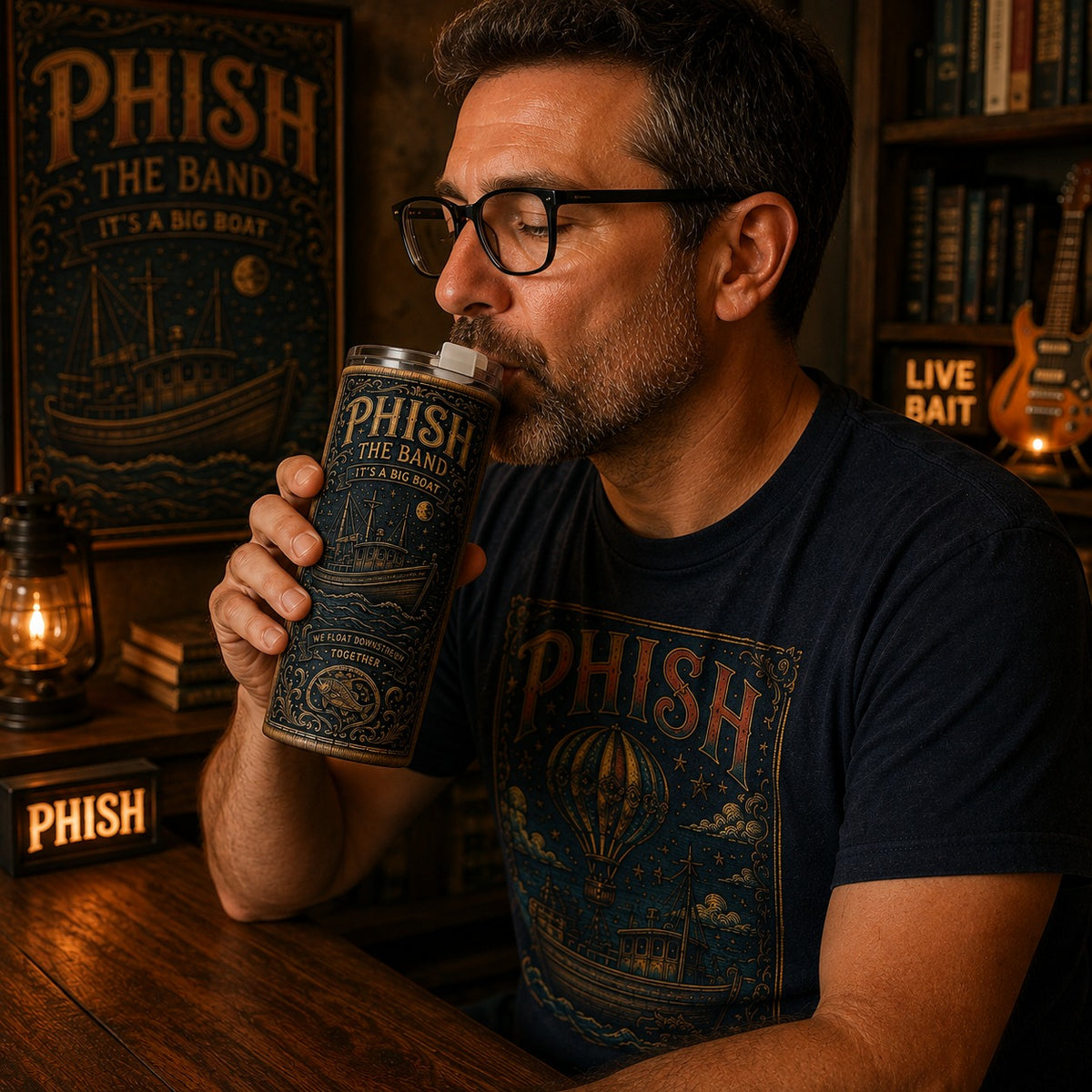 🎸 Phish Big Boat 10th Anniversary Vintage Limited Tumbler