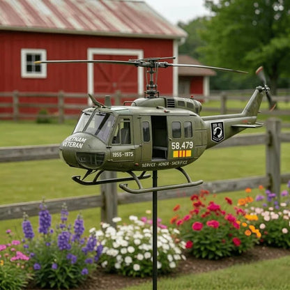 🔥Limited Time Promotion 50% OFF🔥 🎖️Vietnam Veteran UH-1 Helicopter Wind Spinner