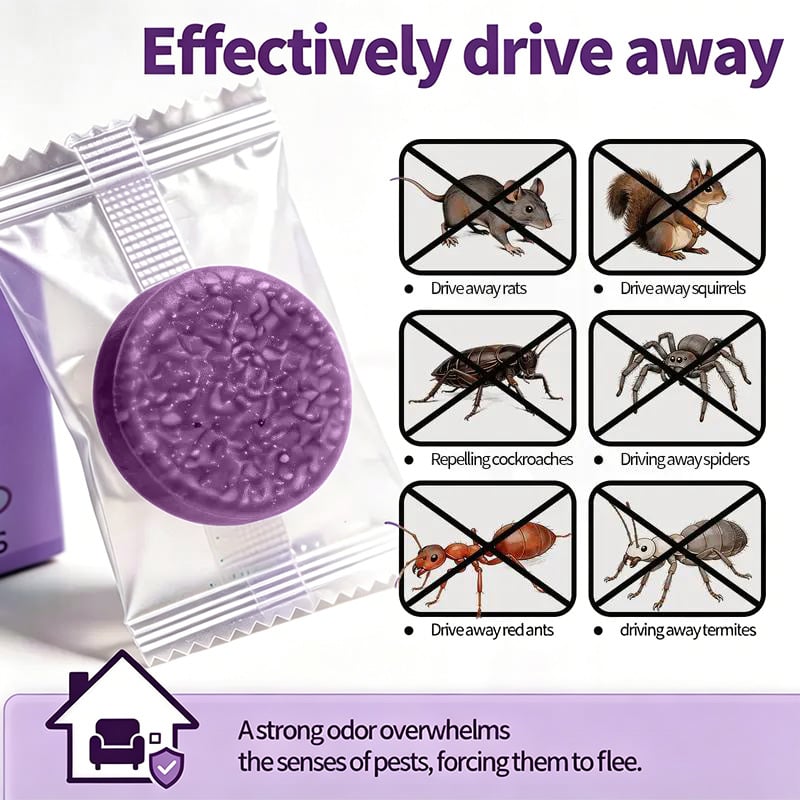 🔥LAST DAY 49% OFF -🐭12-Pack Rodent Repellent Balls for Home Kitchen Effective Pest Control Solution