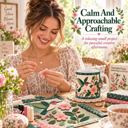 ✨🌸Garden Quilted Mug Cozy DIY Kit