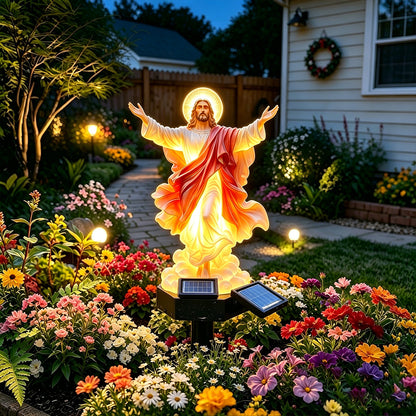 TODAY'S SPECIAL OFFER-50% OFF🔥 JESUS CHRIST ASCENSION SOLAR GARDEN LIGHT