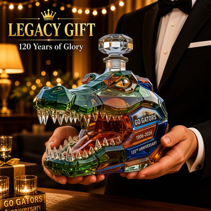 🐊 120th Anniversary Alligator Decanter – Bold Gator Spirit Meets Timeless Craftsmanship | Collector’s Edition 🐊✨