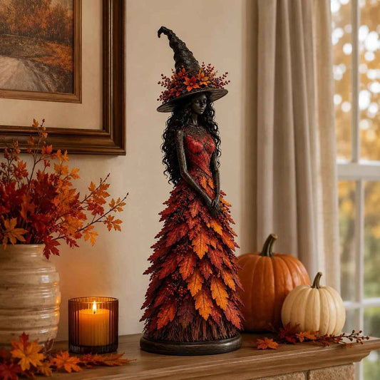 🔥LAST DAY 50% OFF - 🧙‍♀️Enchanted Autumn Witch Figurine (📦Buy 2 Free Shipping)