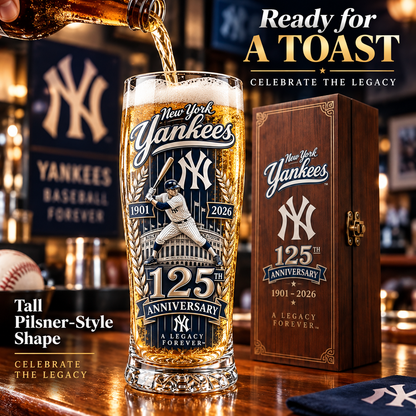 🏆 Let’s Go Tribe! 125th Anniversary Commemorative Pint Glass🎁