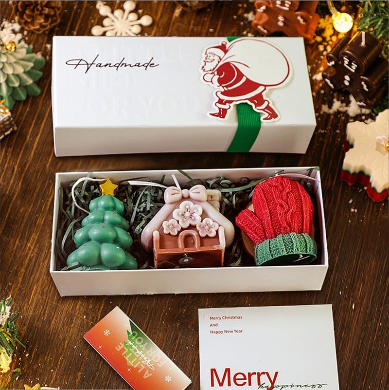 🎅Handmade Christmas Scented Candle Gift Set: A Festive Essential for Atmosphere & Gifting🕯️🎄