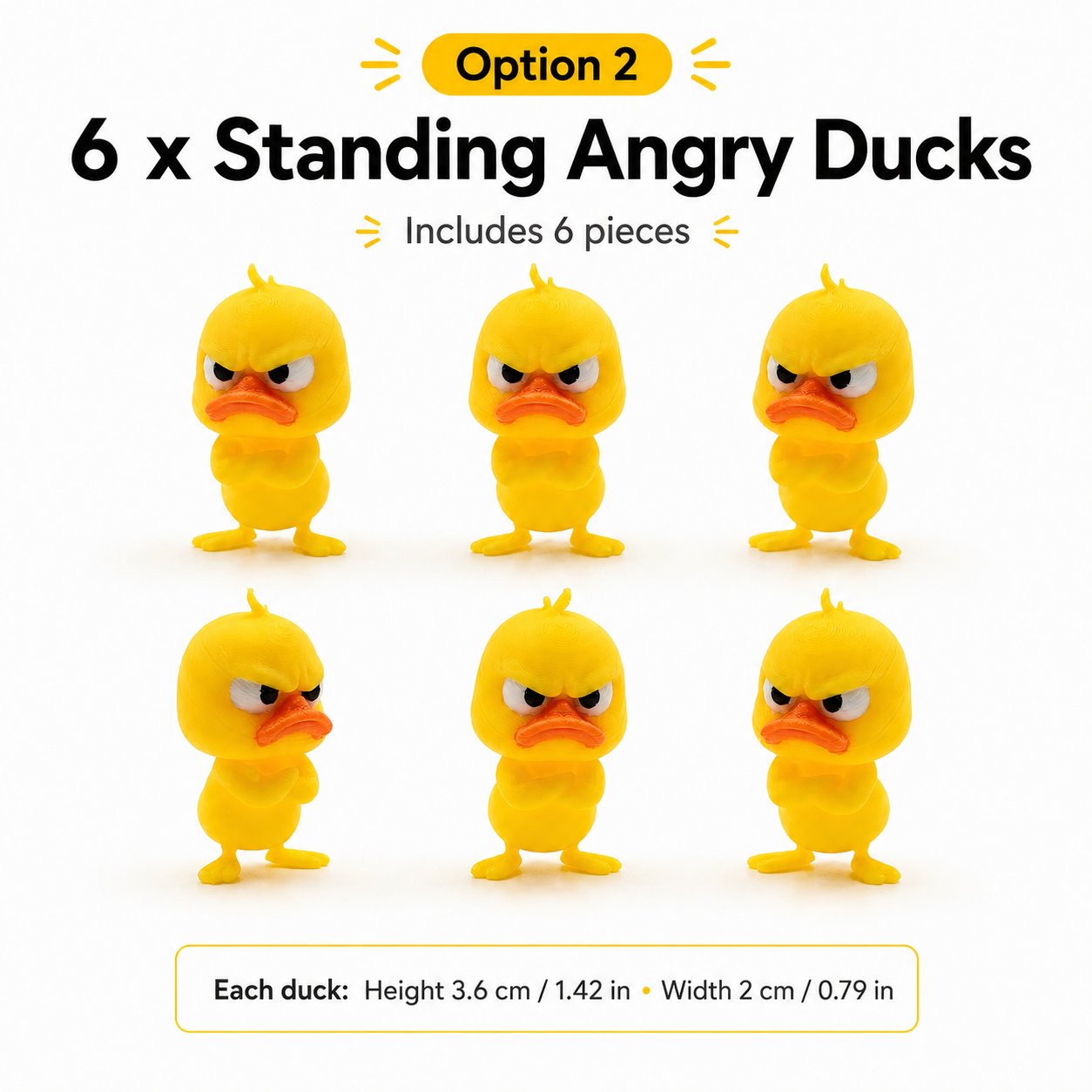 🔥🎁😠 Angry Duck Desk Figurine — Add a Tiny Attitude to Your Space! 🐥