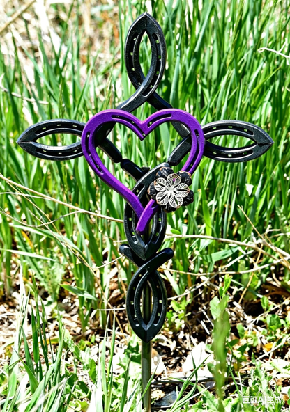 -Blessed Horseshoe Cross with Heart A Symbol of Faith, Protection, and Love That Endures(𝑱𝒐𝒓𝒅𝒂𝒏 𝑴𝒂𝒚𝒏𝒂𝒓𝒅 𝑯𝒂𝒏𝒅𝒎𝒂𝒅𝒆®)