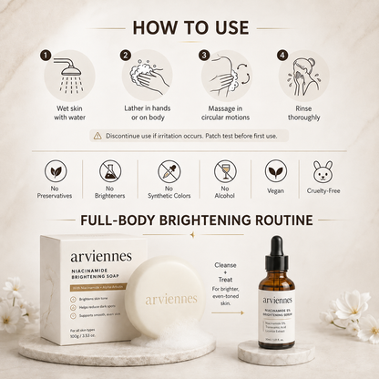 🛀🏻Niacinamide Skin Brightening Soap melasma dark spots freckle
