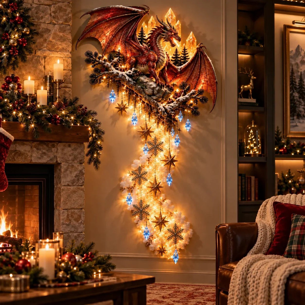 ✨ Enchanted Christmas Magic Trail Wall Light – A Touch of Winter Magic ✨