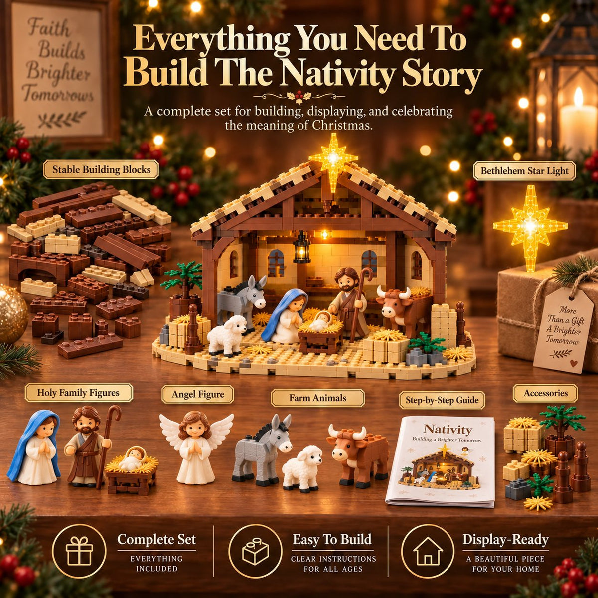 🌟The Nativity Story Building Block Set
