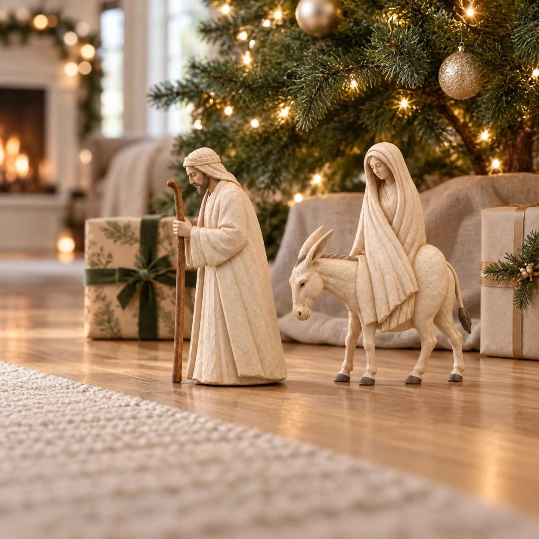 🚶 🌟 Journey to Bethlehem Nativity Figurine Set