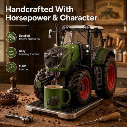 🚜☕ Coffee Machine Tractor – The Coffee Maker with More Horsepower
