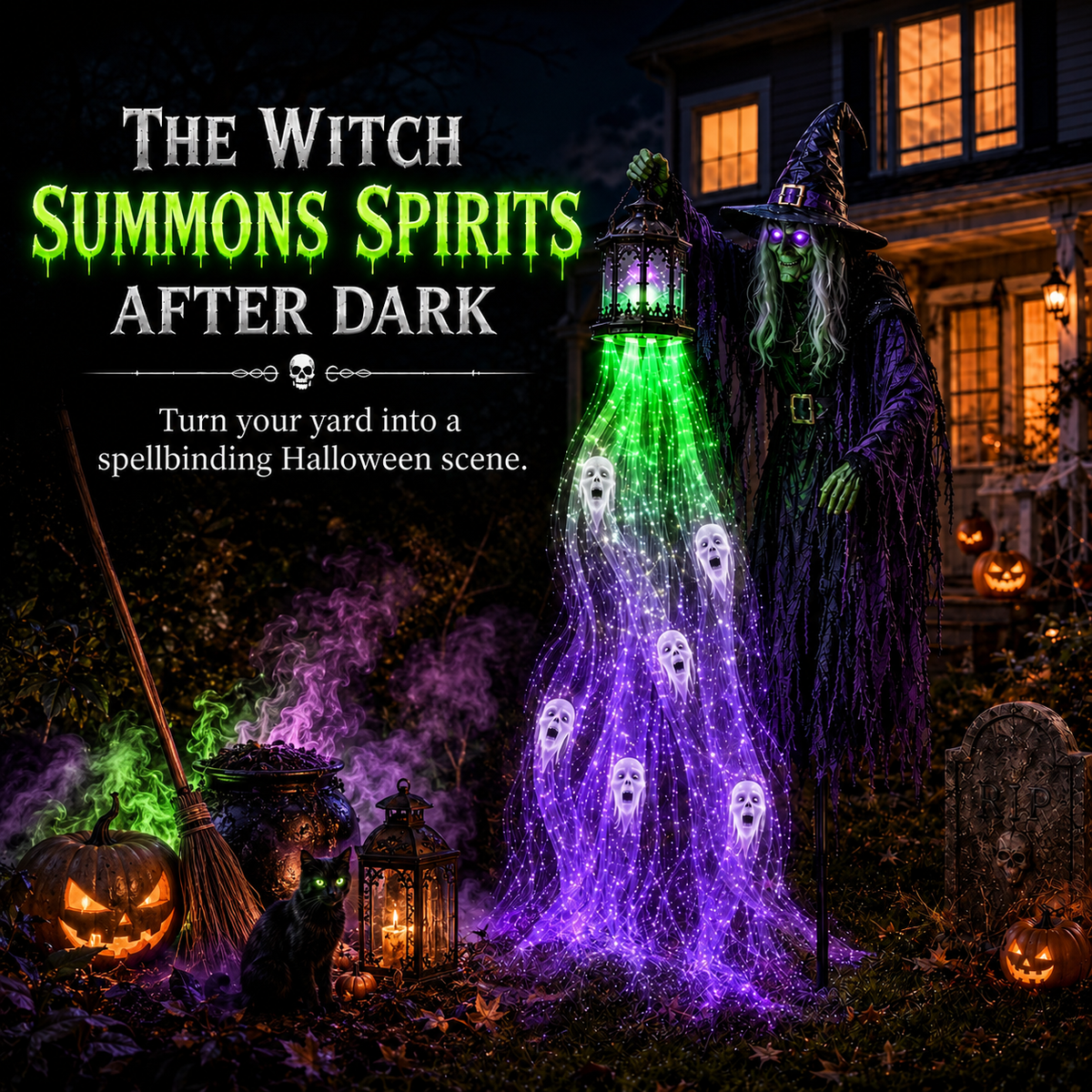 🔥70% OFF TODAY 🎁Animated Halloween Garden Light collection